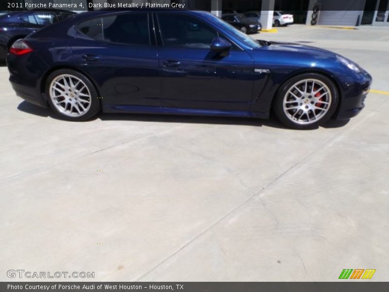 Dark Blue Metallic / Platinum Grey 2011 Porsche Panamera 4