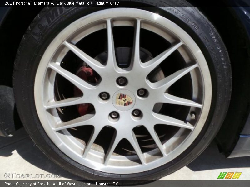 Dark Blue Metallic / Platinum Grey 2011 Porsche Panamera 4