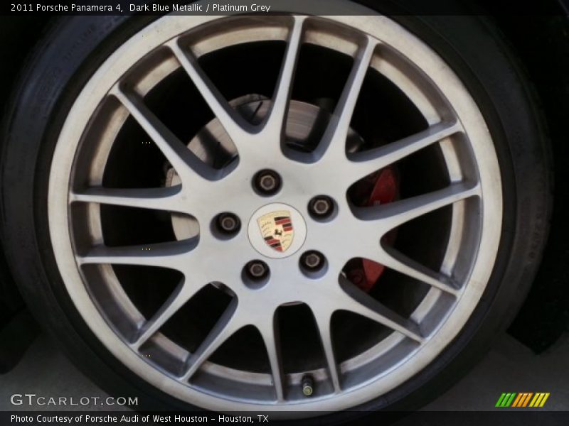 Dark Blue Metallic / Platinum Grey 2011 Porsche Panamera 4