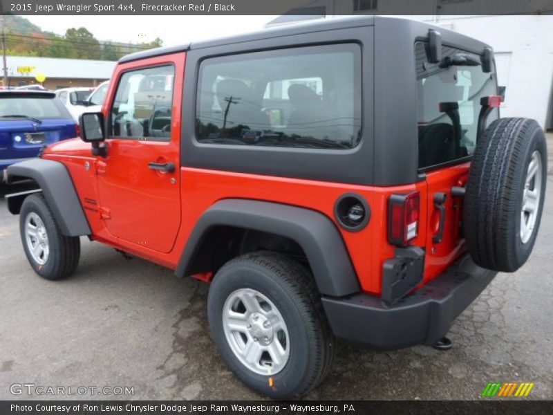 Firecracker Red / Black 2015 Jeep Wrangler Sport 4x4