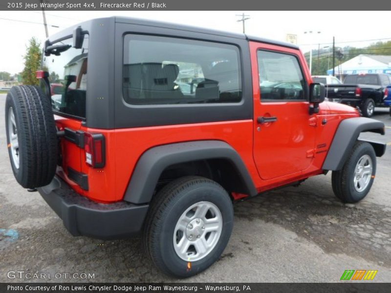 Firecracker Red / Black 2015 Jeep Wrangler Sport 4x4