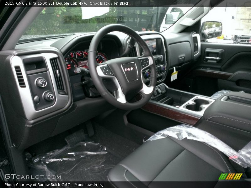 Jet Black Interior - 2015 Sierra 1500 SLT Double Cab 4x4 