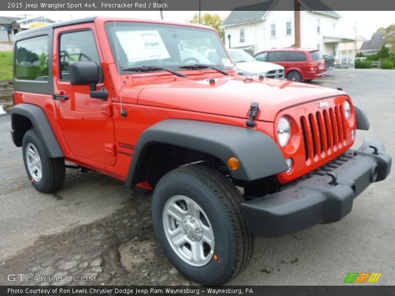 Firecracker Red / Black 2015 Jeep Wrangler Sport 4x4