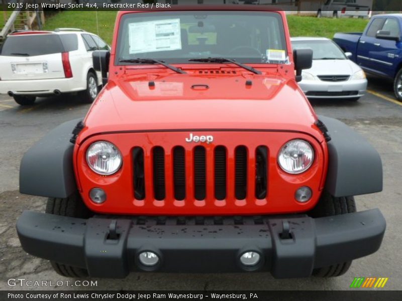 Firecracker Red / Black 2015 Jeep Wrangler Sport 4x4