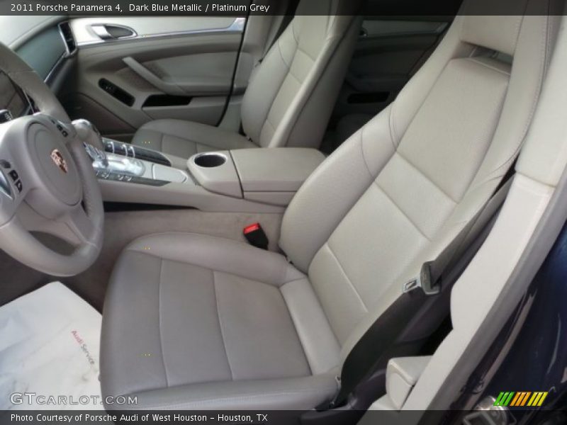 Dark Blue Metallic / Platinum Grey 2011 Porsche Panamera 4