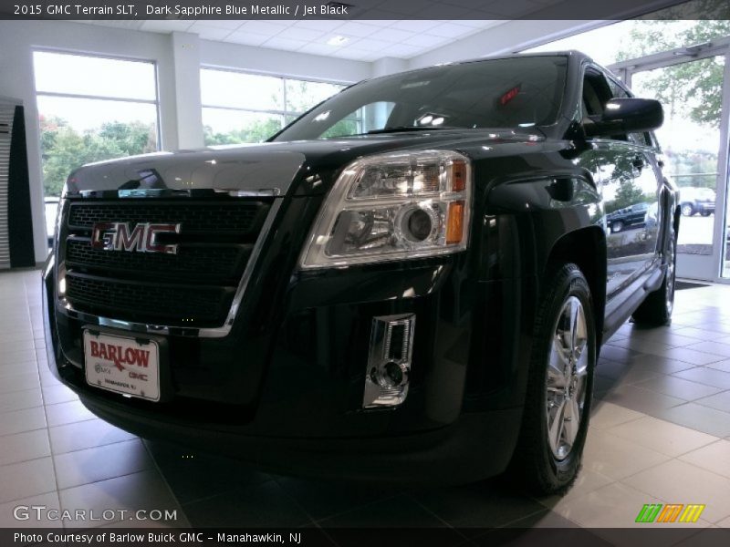 Dark Sapphire Blue Metallic / Jet Black 2015 GMC Terrain SLT