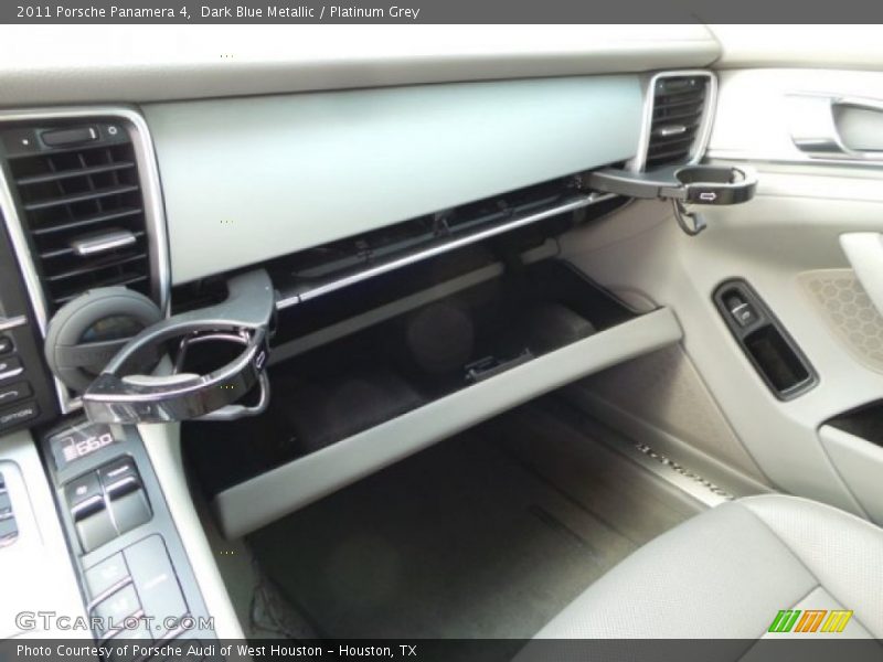 Dark Blue Metallic / Platinum Grey 2011 Porsche Panamera 4