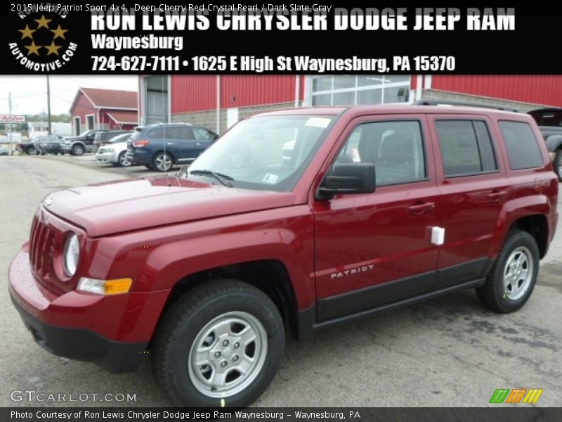 Deep Cherry Red Crystal Pearl / Dark Slate Gray 2015 Jeep Patriot Sport 4x4