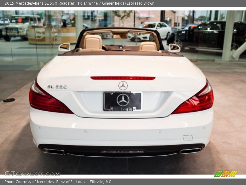 Polar White / Ginger Beige/Espresso Brown 2015 Mercedes-Benz SL 550 Roadster