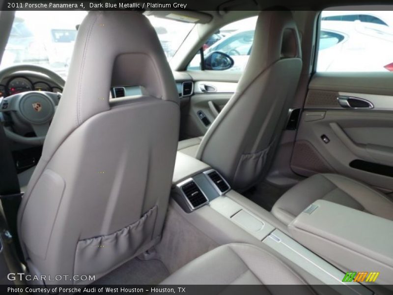 Dark Blue Metallic / Platinum Grey 2011 Porsche Panamera 4