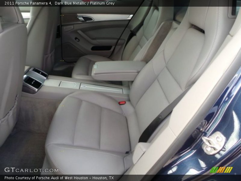 Dark Blue Metallic / Platinum Grey 2011 Porsche Panamera 4