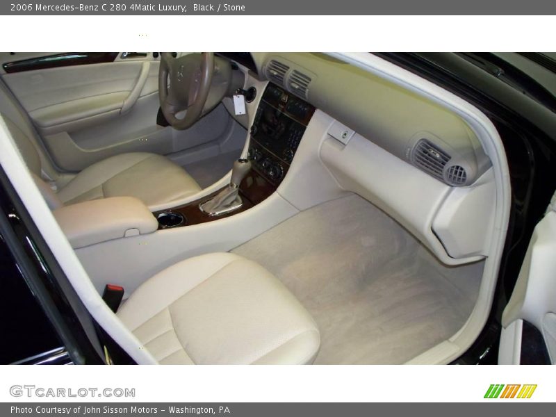 Black / Stone 2006 Mercedes-Benz C 280 4Matic Luxury