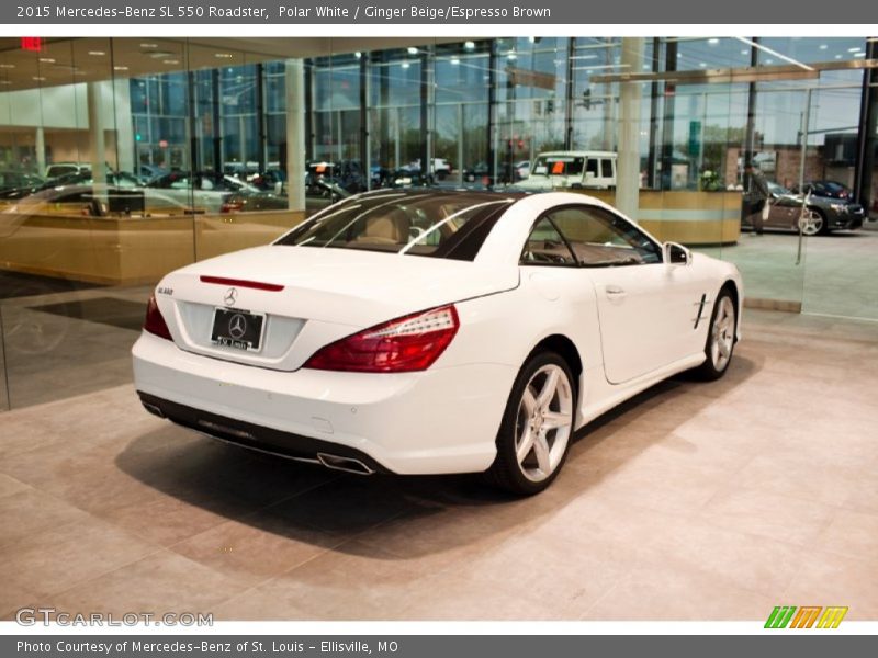 Polar White / Ginger Beige/Espresso Brown 2015 Mercedes-Benz SL 550 Roadster