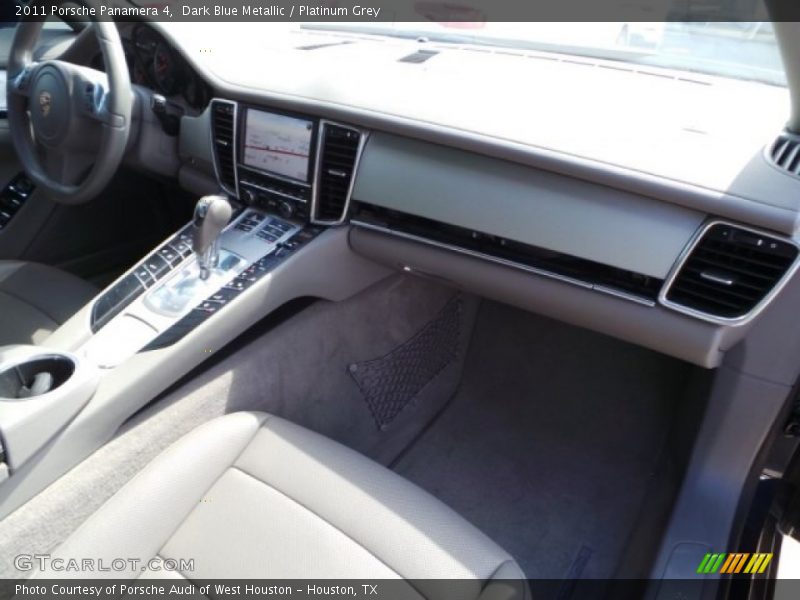 Dark Blue Metallic / Platinum Grey 2011 Porsche Panamera 4