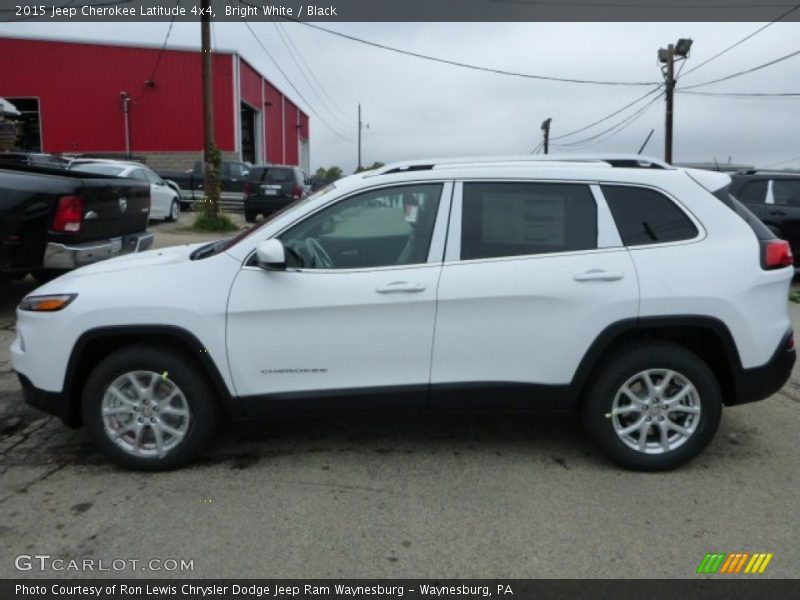 Bright White / Black 2015 Jeep Cherokee Latitude 4x4