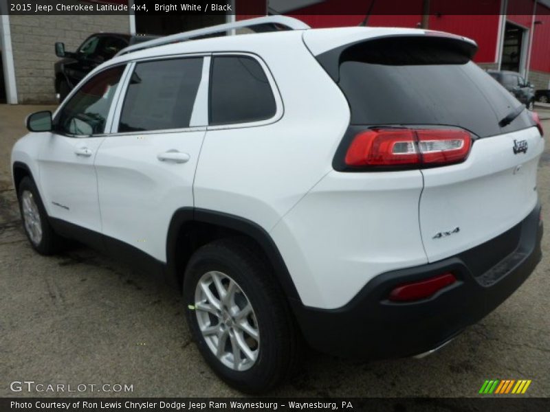 Bright White / Black 2015 Jeep Cherokee Latitude 4x4