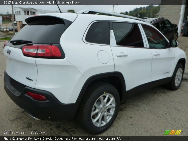 Bright White / Black 2015 Jeep Cherokee Latitude 4x4