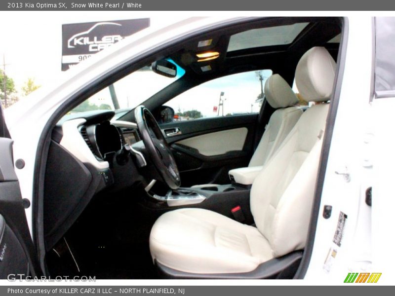 Snow White Pearl / White 2013 Kia Optima SX