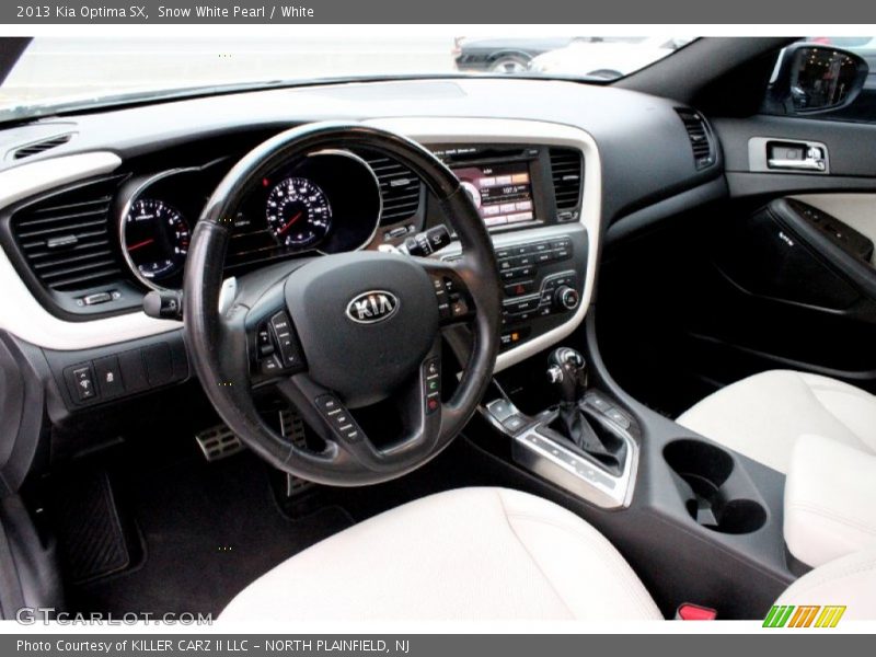 Snow White Pearl / White 2013 Kia Optima SX