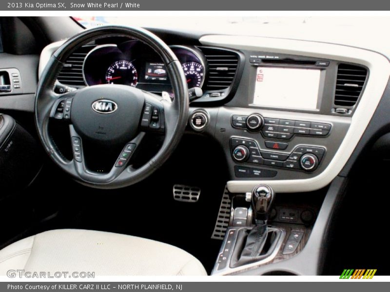 Snow White Pearl / White 2013 Kia Optima SX