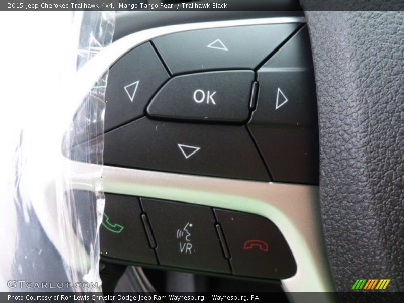Mango Tango Pearl / Trailhawk Black 2015 Jeep Cherokee Trailhawk 4x4