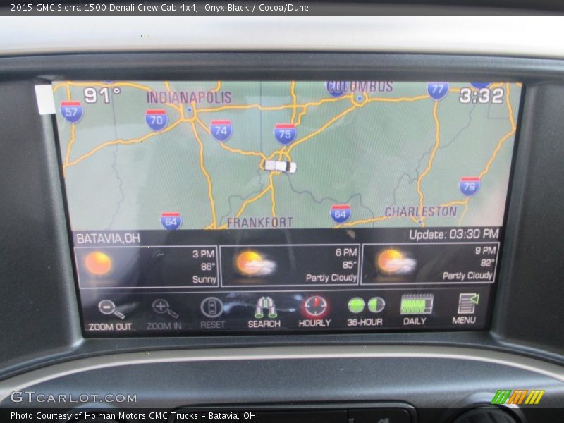 Navigation of 2015 Sierra 1500 Denali Crew Cab 4x4