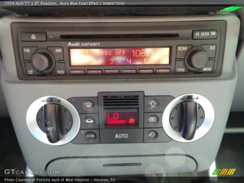 Moro Blue Pearl Effect / Aviator Grey 2004 Audi TT 1.8T Roadster