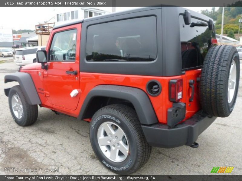 Firecracker Red / Black 2015 Jeep Wrangler Sport S 4x4