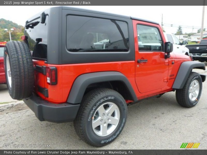 Firecracker Red / Black 2015 Jeep Wrangler Sport S 4x4
