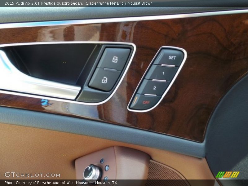 Glacier White Metallic / Nougat Brown 2015 Audi A6 3.0T Prestige quattro Sedan