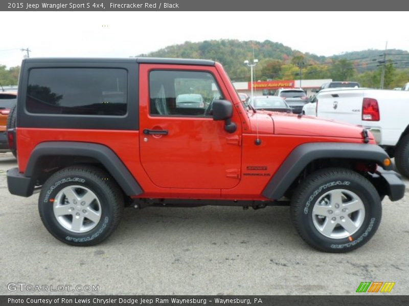 Firecracker Red / Black 2015 Jeep Wrangler Sport S 4x4