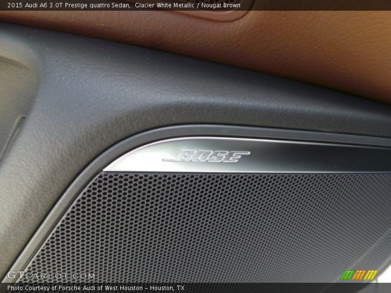 Glacier White Metallic / Nougat Brown 2015 Audi A6 3.0T Prestige quattro Sedan