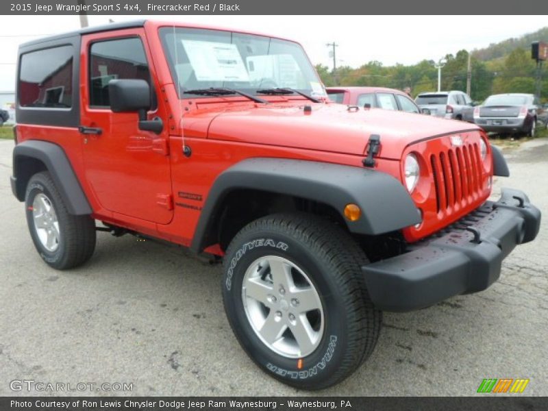 Firecracker Red / Black 2015 Jeep Wrangler Sport S 4x4