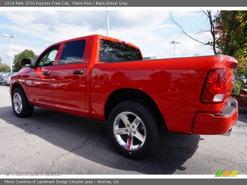 Flame Red / Black/Diesel Gray 2014 Ram 1500 Express Crew Cab