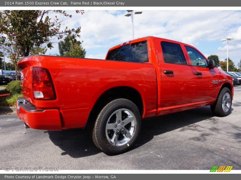 Flame Red / Black/Diesel Gray 2014 Ram 1500 Express Crew Cab