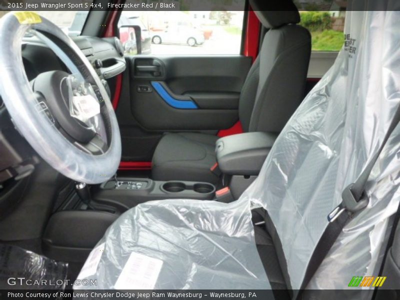 Firecracker Red / Black 2015 Jeep Wrangler Sport S 4x4