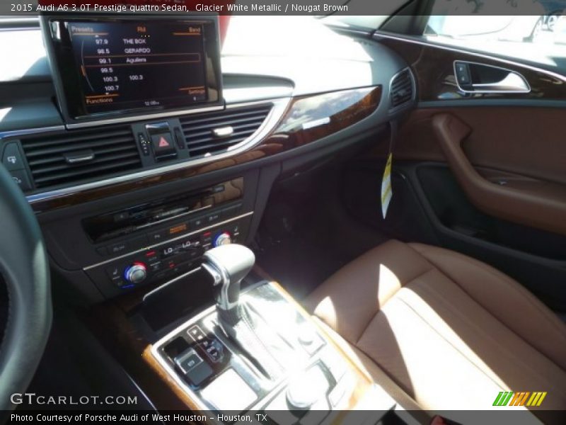 Glacier White Metallic / Nougat Brown 2015 Audi A6 3.0T Prestige quattro Sedan