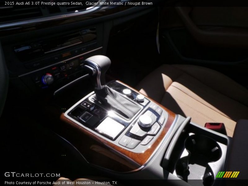 Glacier White Metallic / Nougat Brown 2015 Audi A6 3.0T Prestige quattro Sedan