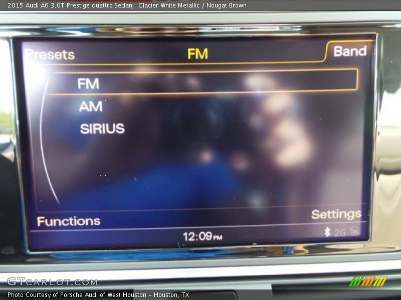 Glacier White Metallic / Nougat Brown 2015 Audi A6 3.0T Prestige quattro Sedan