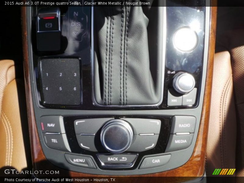 Glacier White Metallic / Nougat Brown 2015 Audi A6 3.0T Prestige quattro Sedan