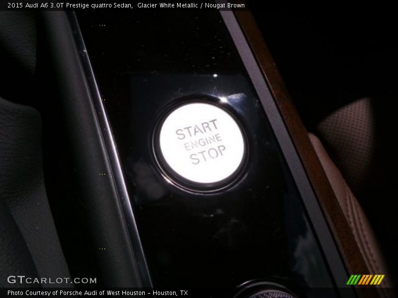 Glacier White Metallic / Nougat Brown 2015 Audi A6 3.0T Prestige quattro Sedan
