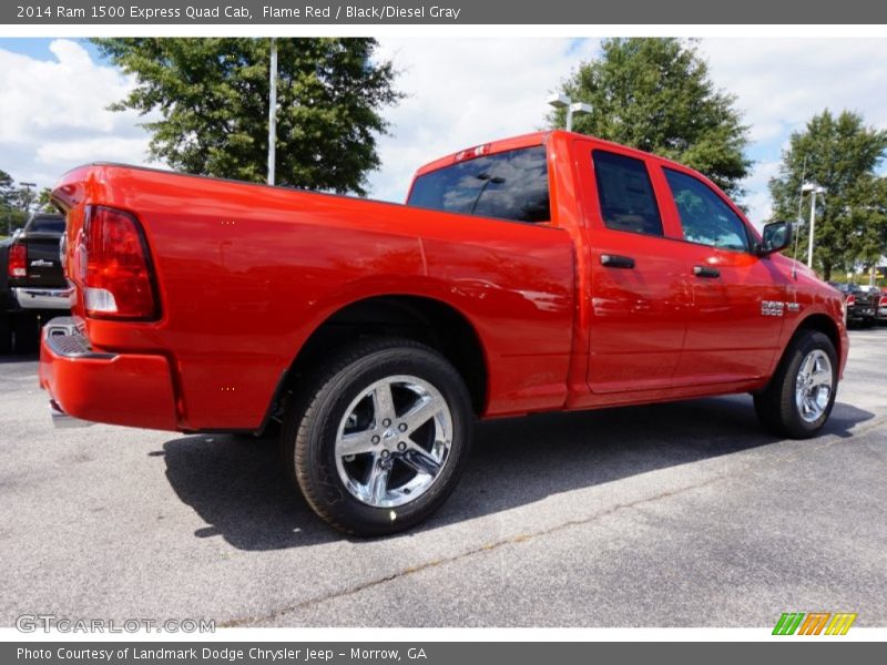 Flame Red / Black/Diesel Gray 2014 Ram 1500 Express Quad Cab