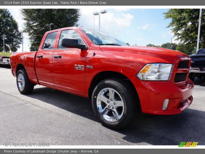 Flame Red / Black/Diesel Gray 2014 Ram 1500 Express Quad Cab