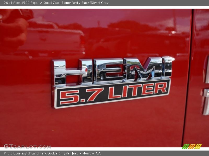 Flame Red / Black/Diesel Gray 2014 Ram 1500 Express Quad Cab
