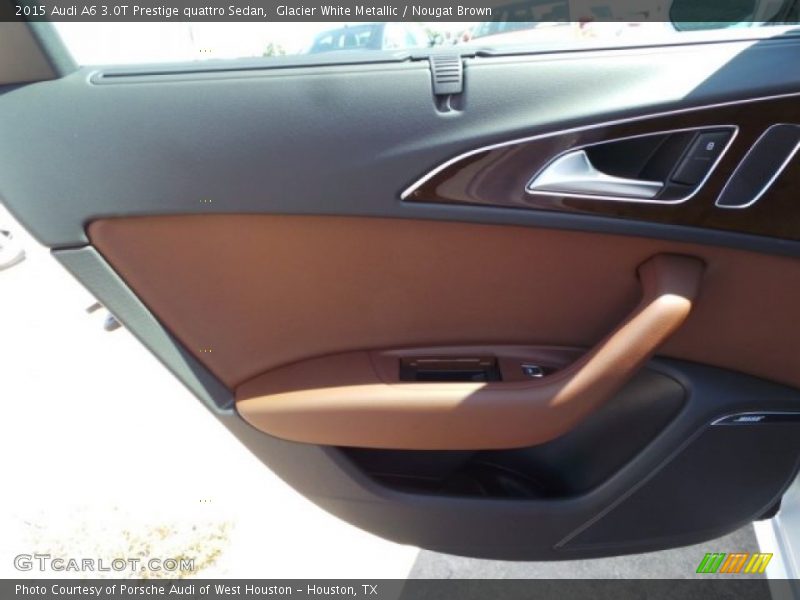 Glacier White Metallic / Nougat Brown 2015 Audi A6 3.0T Prestige quattro Sedan