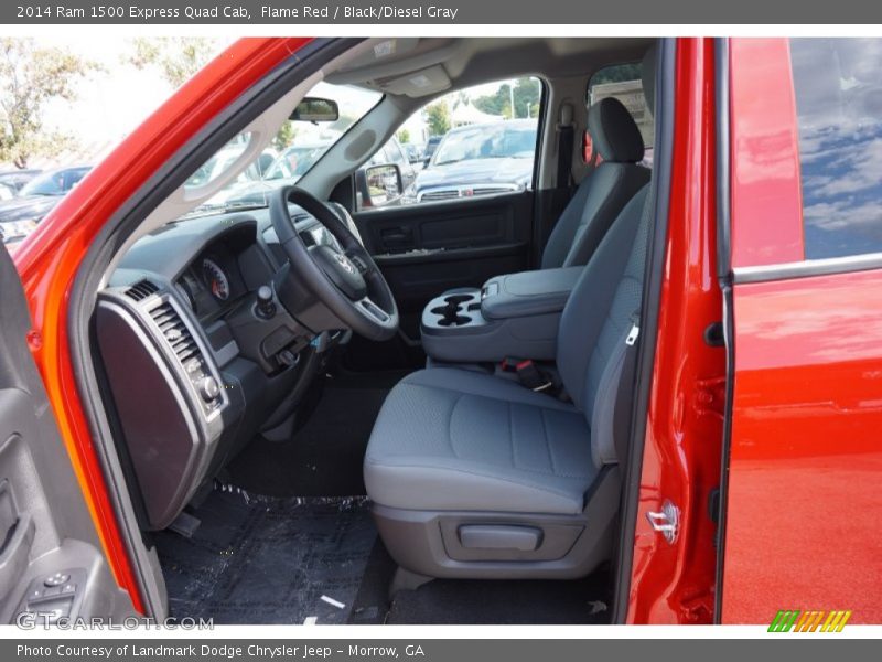 Flame Red / Black/Diesel Gray 2014 Ram 1500 Express Quad Cab