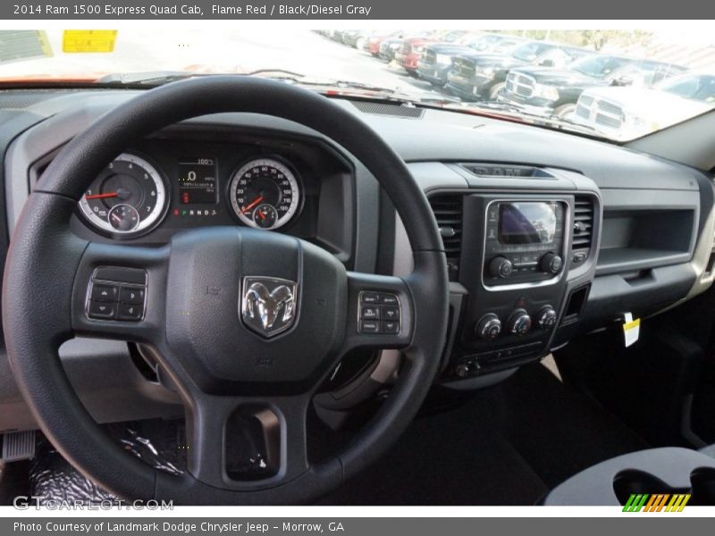 Flame Red / Black/Diesel Gray 2014 Ram 1500 Express Quad Cab