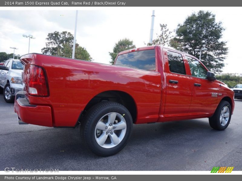Flame Red / Black/Diesel Gray 2014 Ram 1500 Express Quad Cab