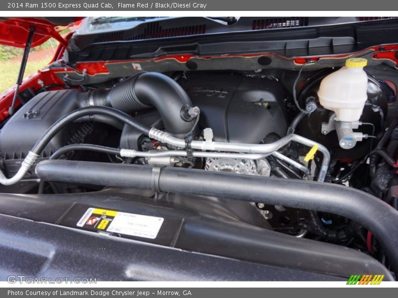 Flame Red / Black/Diesel Gray 2014 Ram 1500 Express Quad Cab
