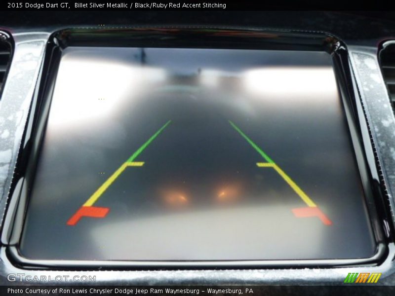 Billet Silver Metallic / Black/Ruby Red Accent Stitching 2015 Dodge Dart GT